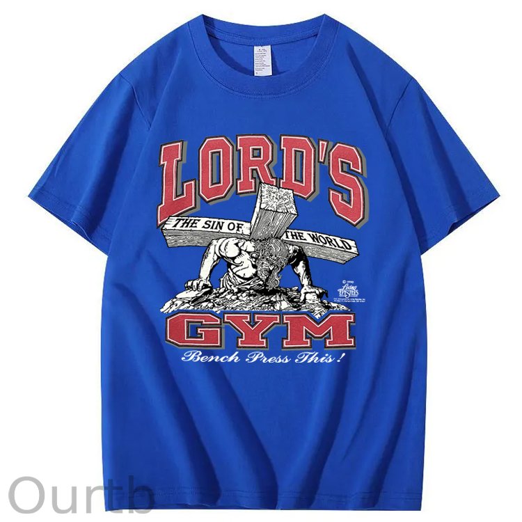 Vintage 1990s Lord's GYM His Pain Your Gain Jesus 100% Cotton T-Shirt