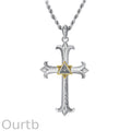 Vintage Evil Eye Cross Necklace 61220983TO