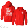 Need Prayer Cotton Hooded Sweatshirt