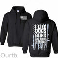 I Like Dogs Guns And Maybe 3 People Pattern Classic Hoodie