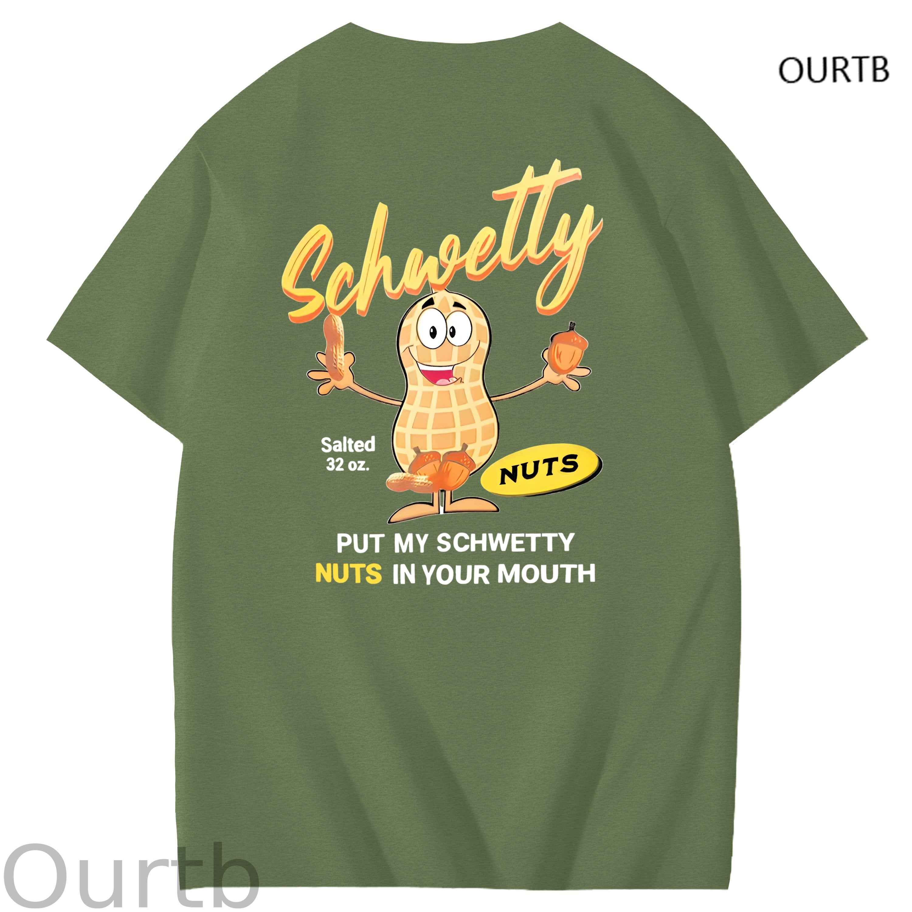 Schwetty Put My Schwetty Nuts In Your Mouth Art Pattern Print T-Shirt