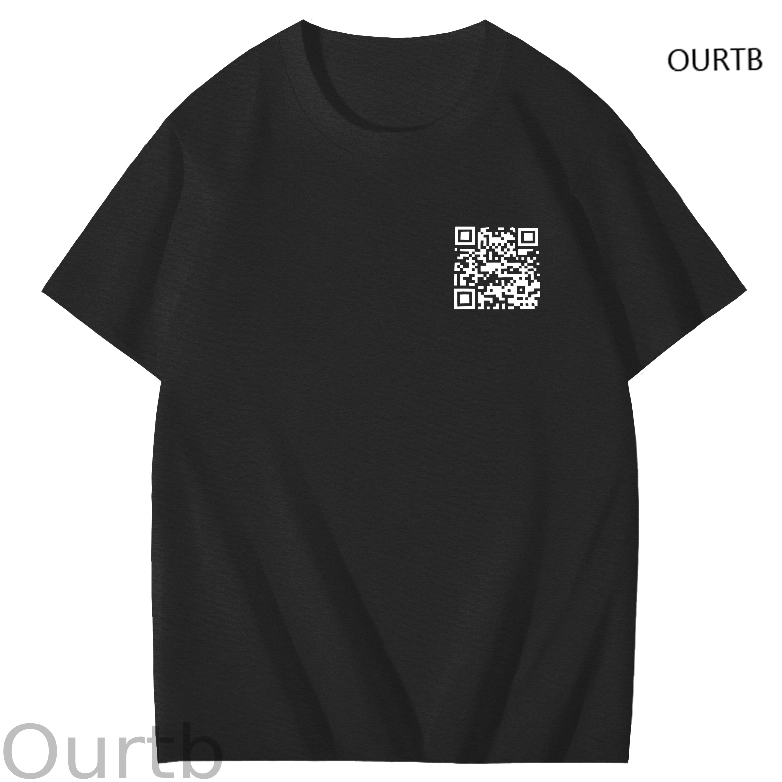 QR Code Funny Adoult Art Pattern Print T-Shirt