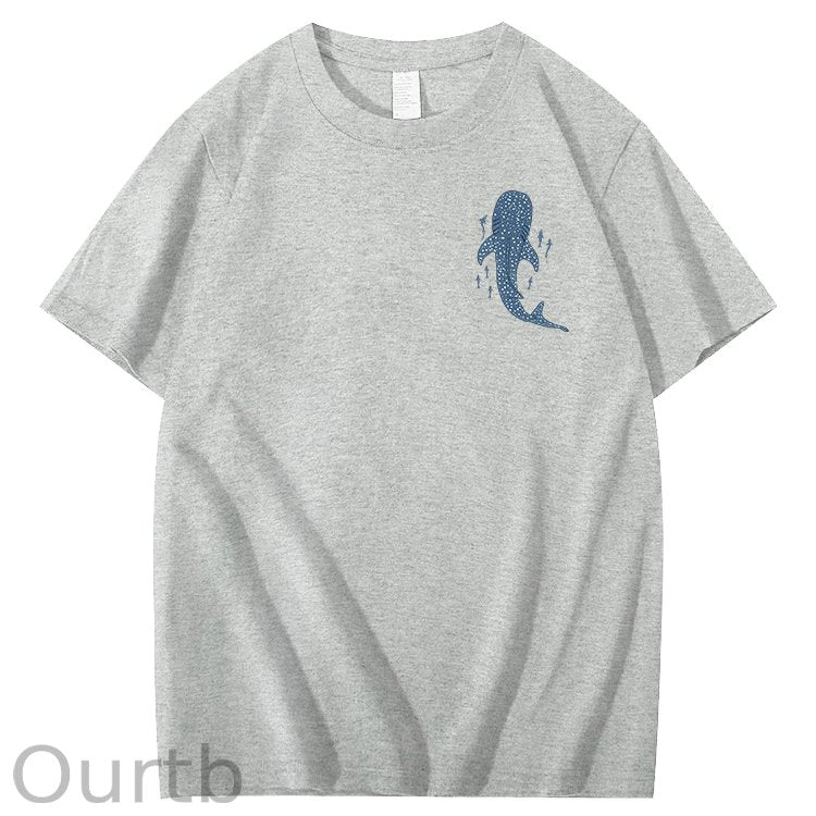 Whale Shark When You Go Through Deep Waters I Will Be With You Isaiah 43:2 100% Cotton T-Shirt