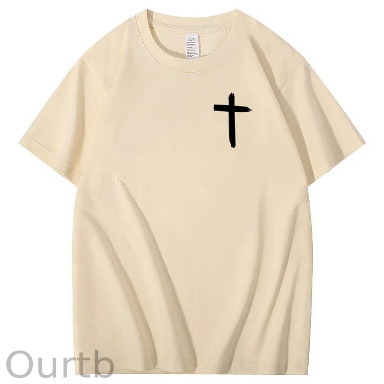 Jesus Loves You Bro Pattern  Print 100%Cotton T-Shirt