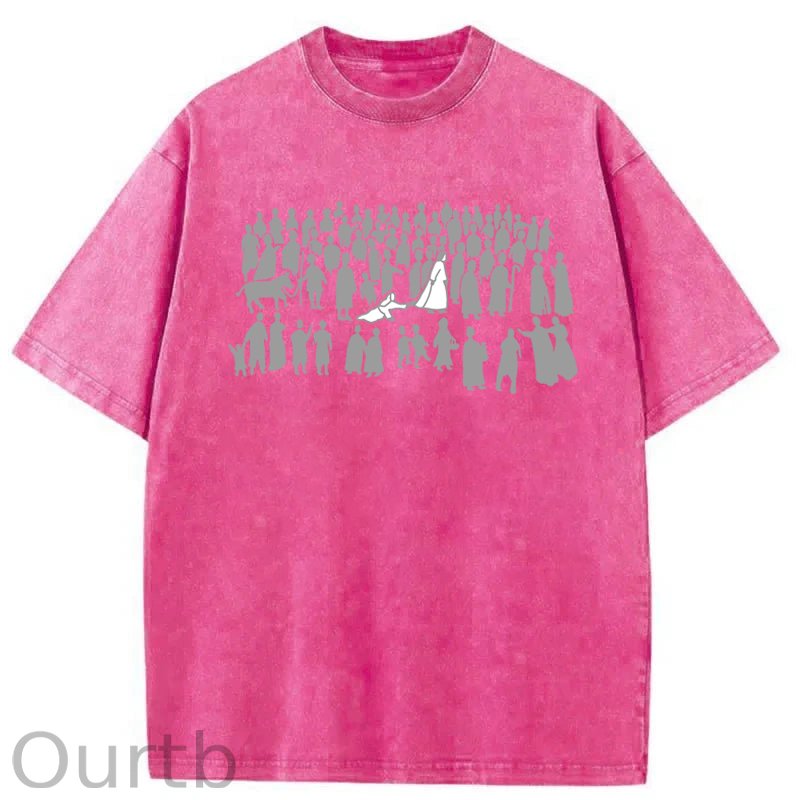 By His Wounds Christian Woman Touching Jesus Washed Cotton T-Shirt