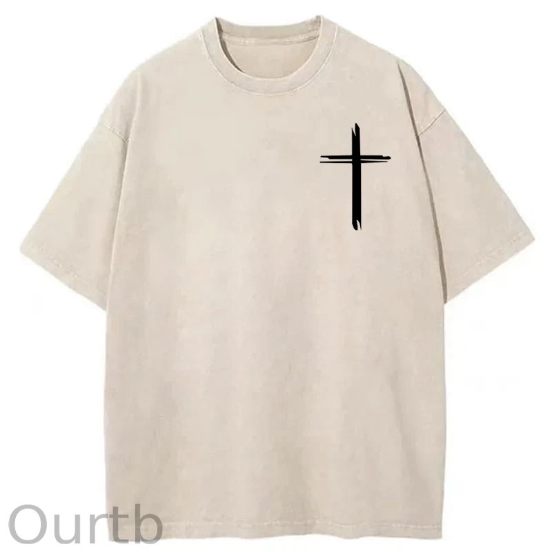 Jesus Saves Washed Cotton T-Shirt