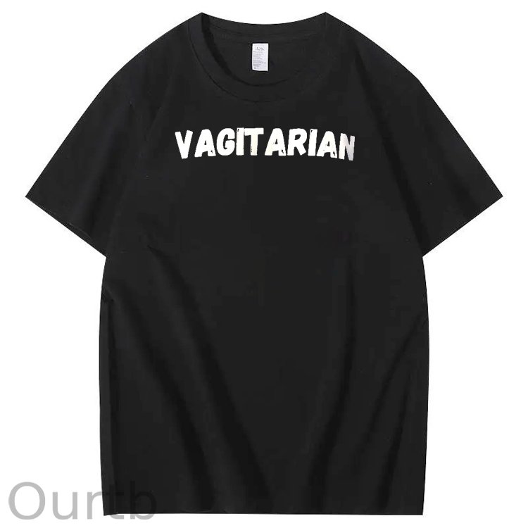 Vagitarian Pattern Print Crew Neck T-Shirt