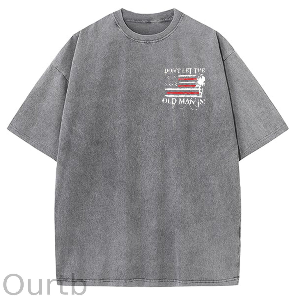 Don't Let The Old Man In Pattern Crew Neck T-Shirt