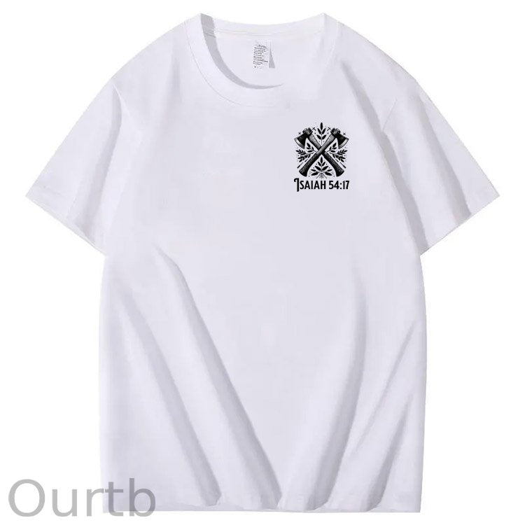 No Weapon Pattern Print Crew Neck T-Shirt