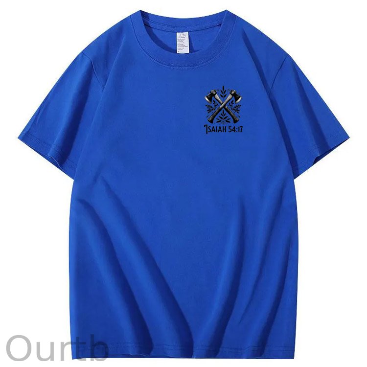 No Weapon Pattern Print Crew Neck T-Shirt