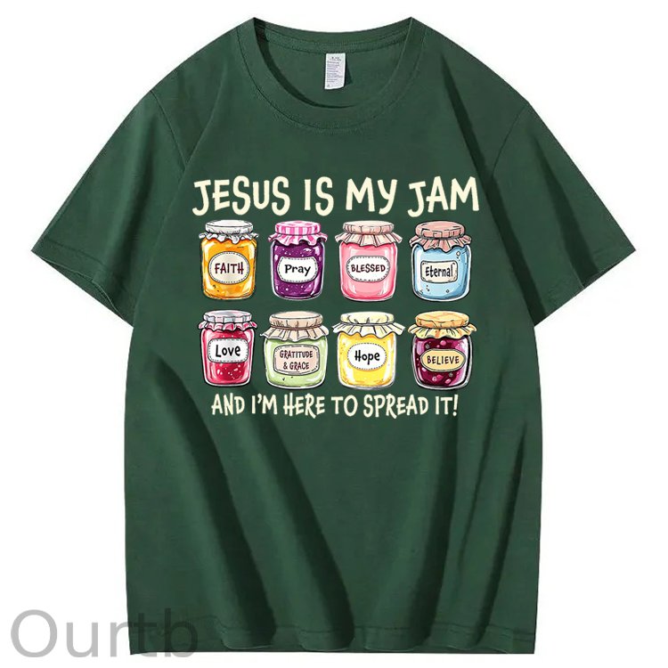 Jesus Is My Jam Christian 100% Cotton T-Shirt
