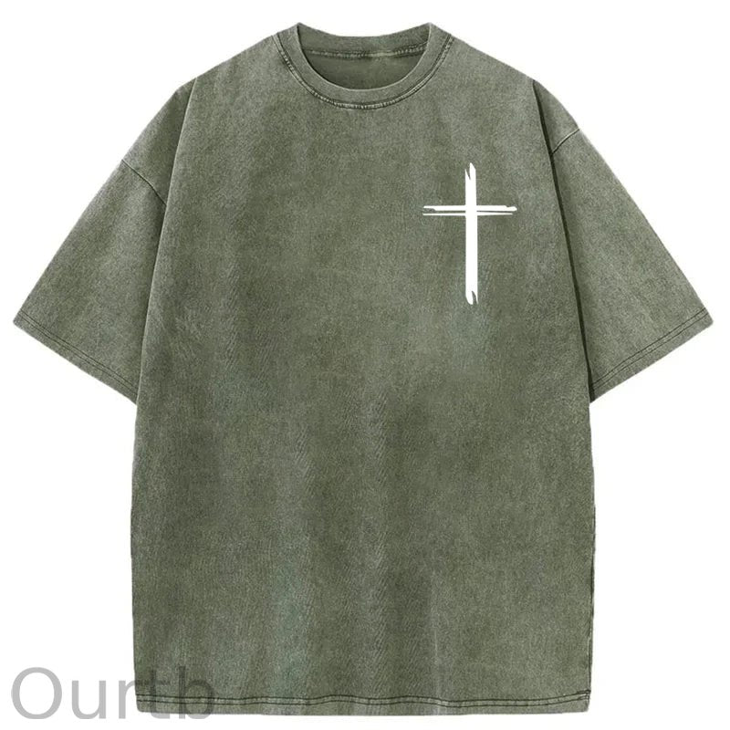 Jesus Saves Washed Cotton T-Shirt