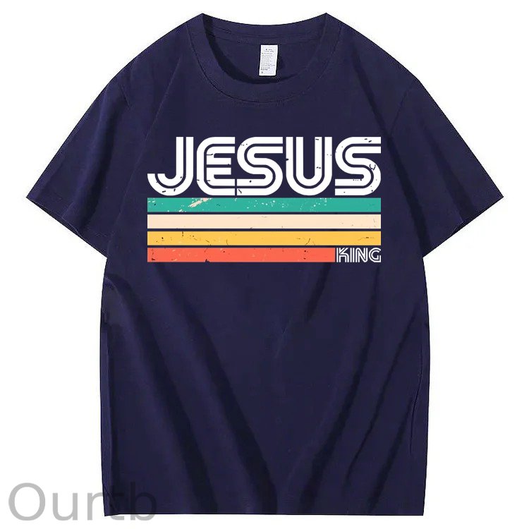 Vintage Jesus King 100% Cotton T-Shirt