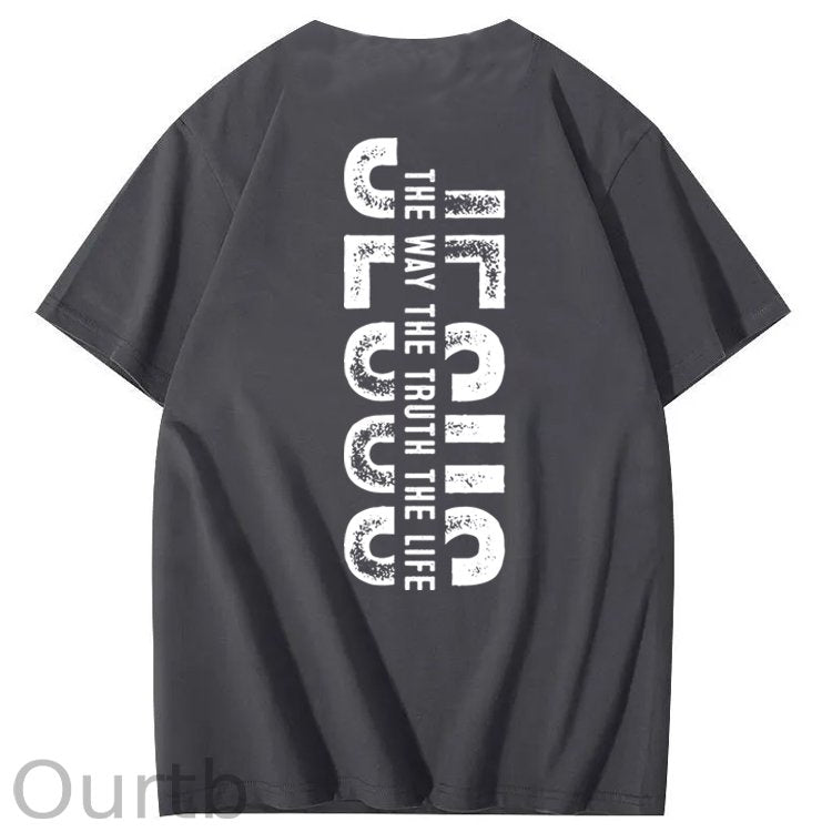 Faith Jesus The Way The Truth The Life 100% Cotton T-Shirt