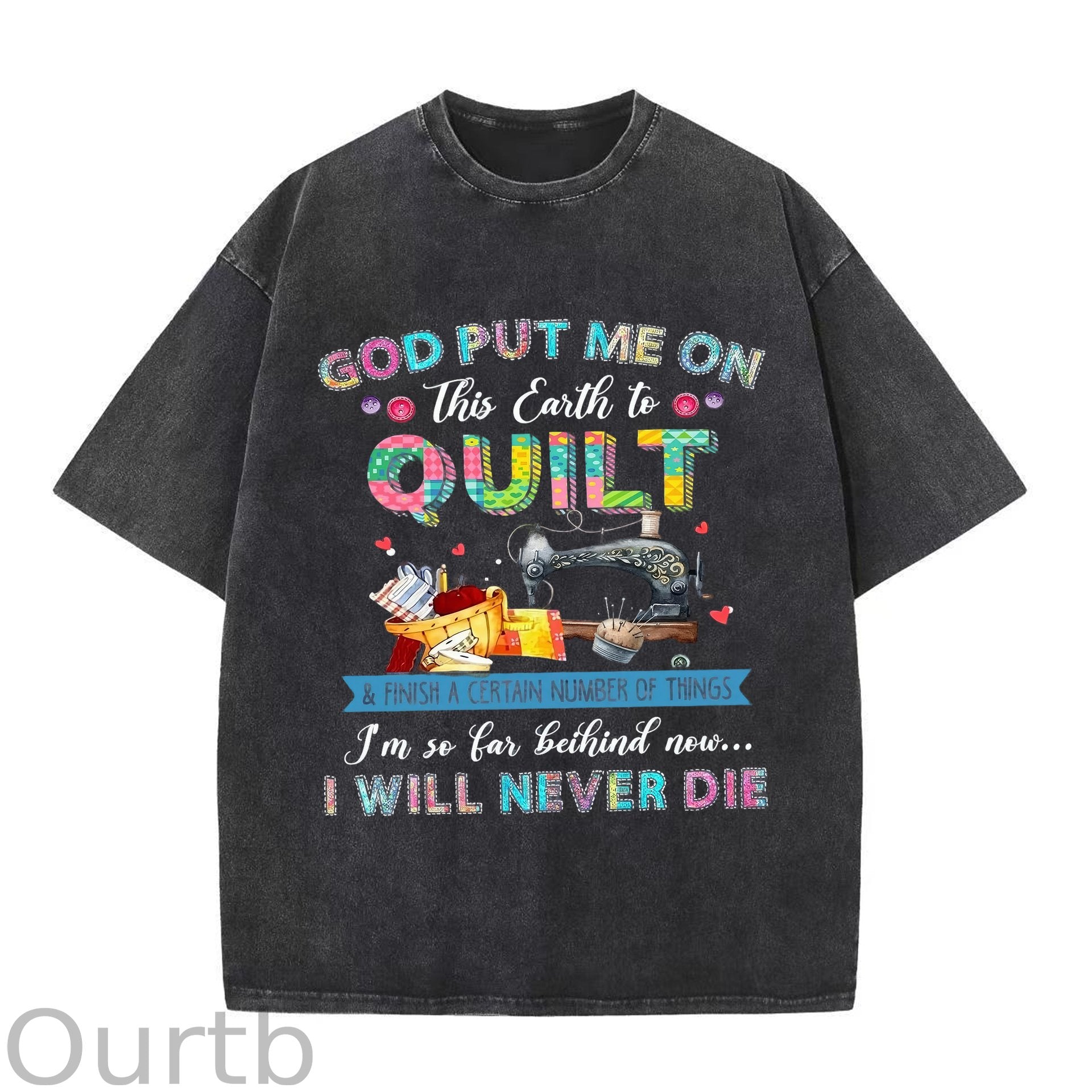 God Put Me On Washed T-Shirt