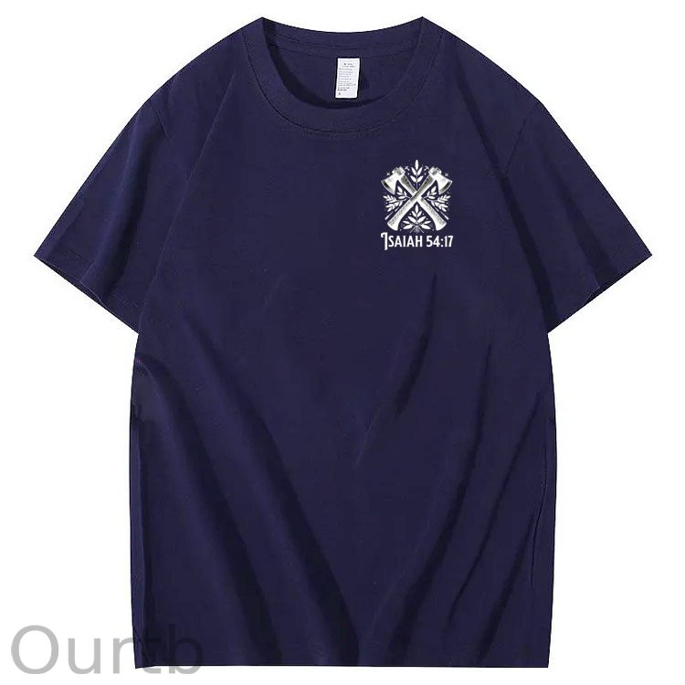 No Weapon Pattern Print Crew Neck T-Shirt