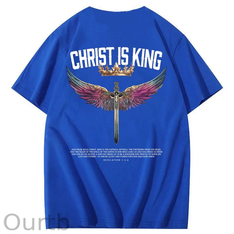 Christ Is King  Pattern 100&Cotton Print T-Shirt