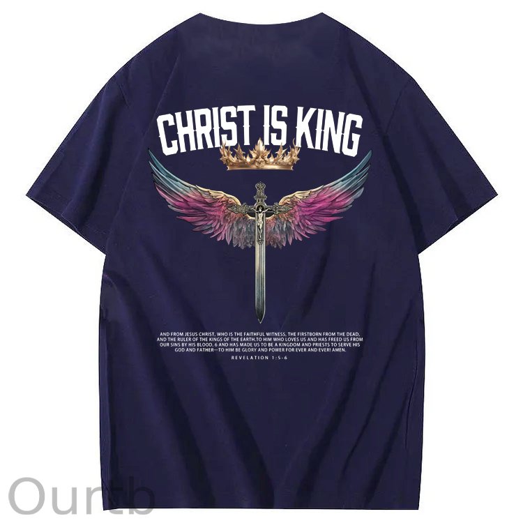 Christ Is King  Pattern 100&Cotton Print T-Shirt