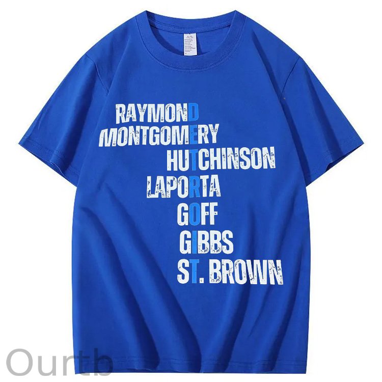 Detroit Lions football team player’s name shirt