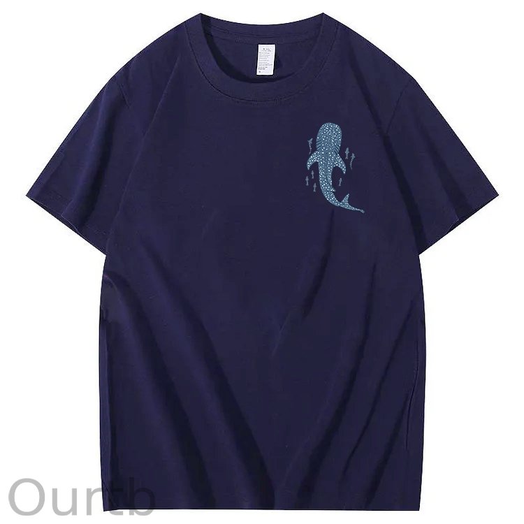Whale Shark When You Go Through Deep Waters I Will Be With You Isaiah 43:2 100% Cotton T-Shirt