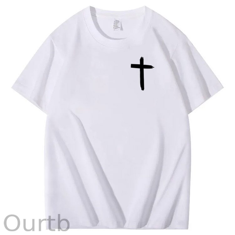 Jesus Loves You Bro Pattern  Print 100%Cotton T-Shirt