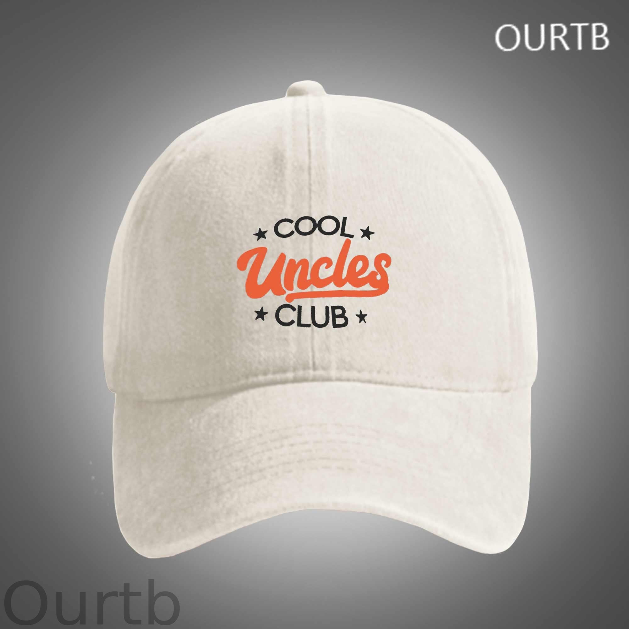 Cool Uncles Club Funny Art Print Unisex Distressed Cotton Washed Art Print Hat