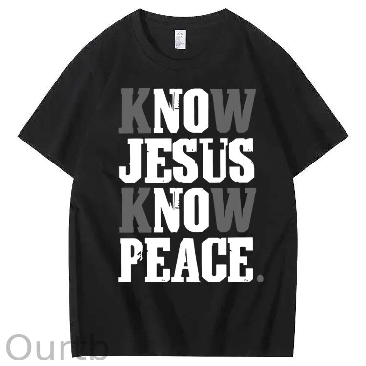 Know Jesus Know Peace 100% Cotton T-Shirt