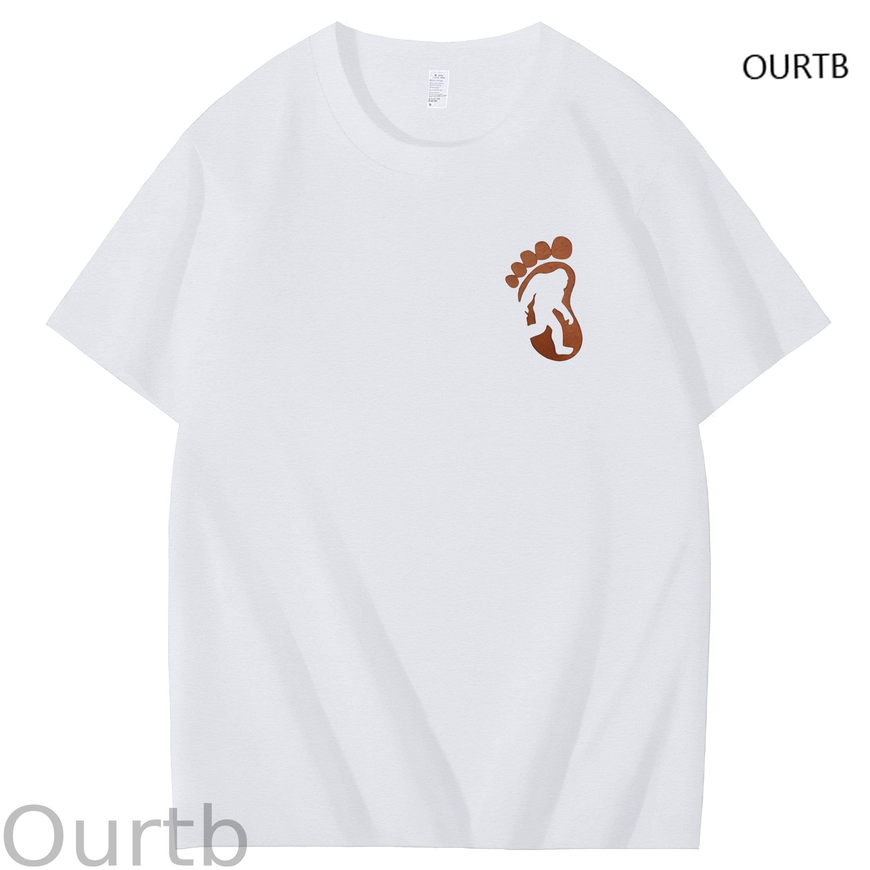Bigfoot Grabbed My Weiner Art Pattern Print T-Shirt