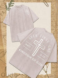 Seek First The Kingdom Of God Washed Cotton T-Shirt