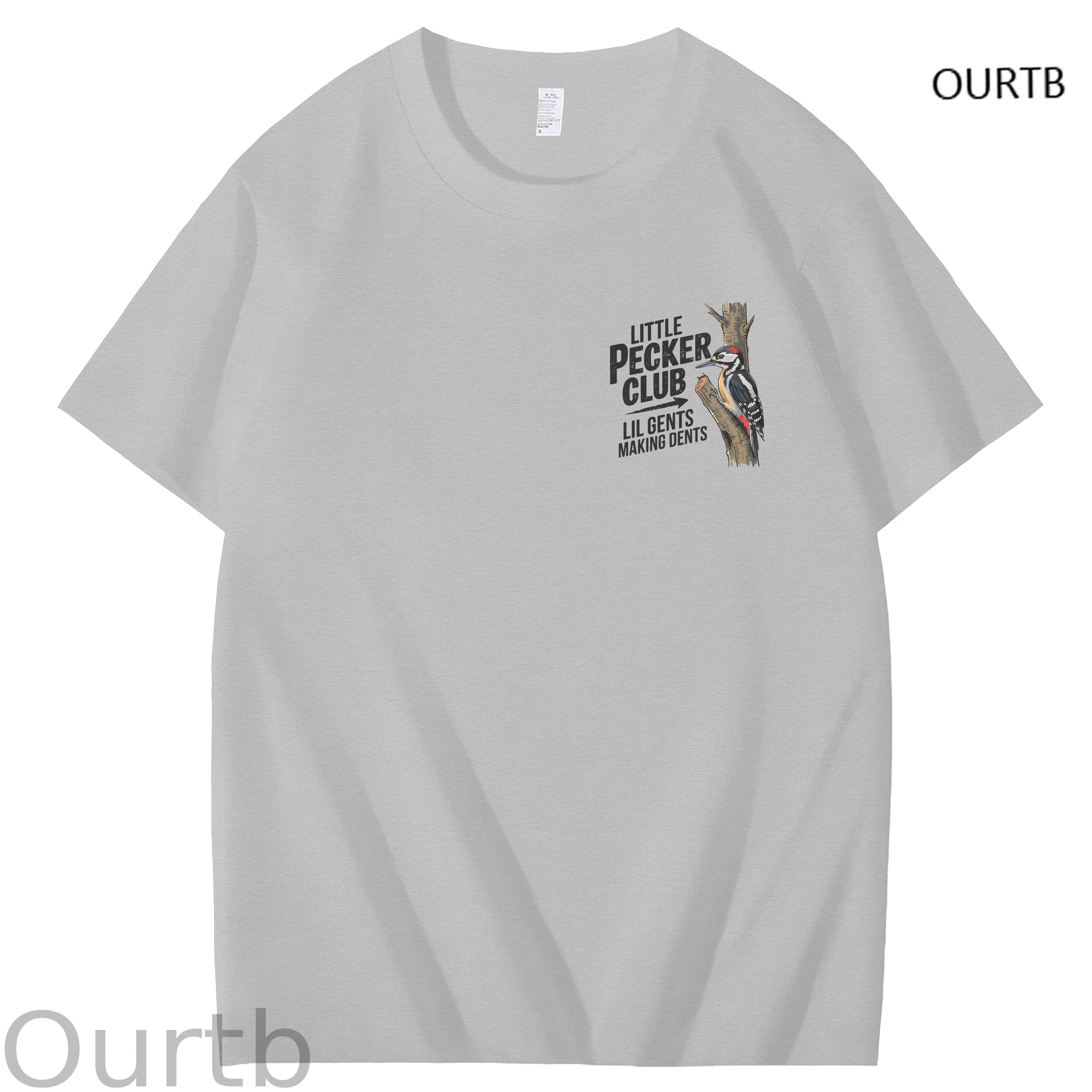 Little Pecker Club Lil Gents Making Dents Funny Adult Art Pattern Print T-Shirt