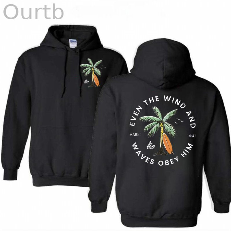 Be Still Pattern Print  100% 300g Cotton Classic Hoodie