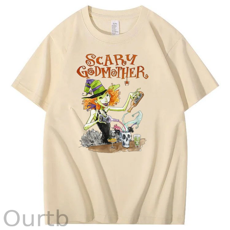 Halloween Godmother Pattern  Print 100%Cotton T-Shirt