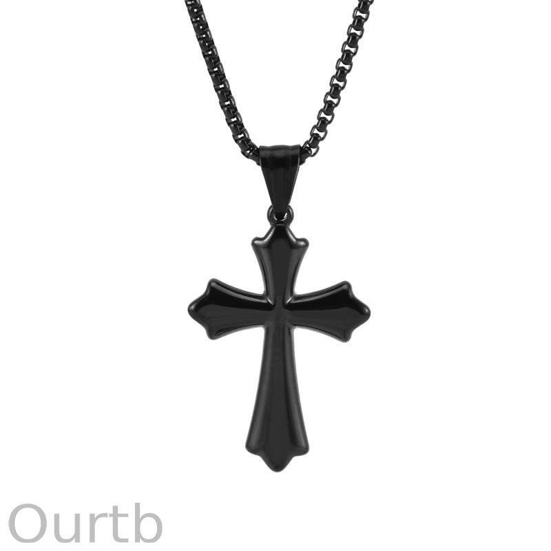 Vintage Casual Cross Necklace 14532835TO