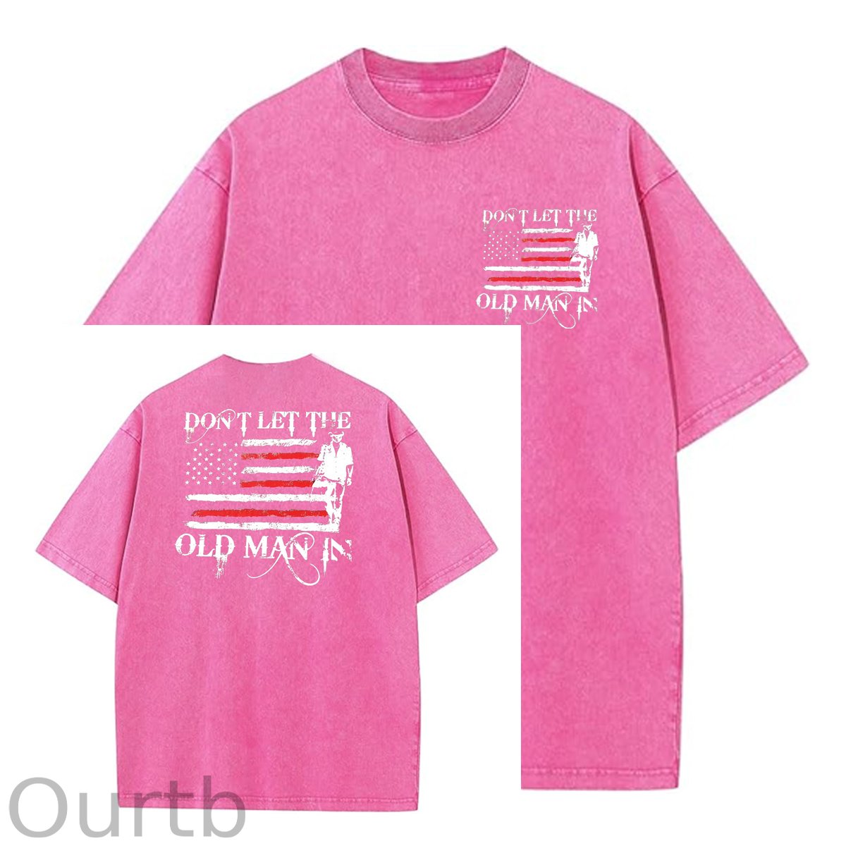 Don't Let The Old Man In Pattern Crew Neck T-Shirt