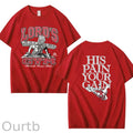 Vintage 1990s Lord's GYM His Pain Your Gain Jesus 100% Cotton T-Shirt
