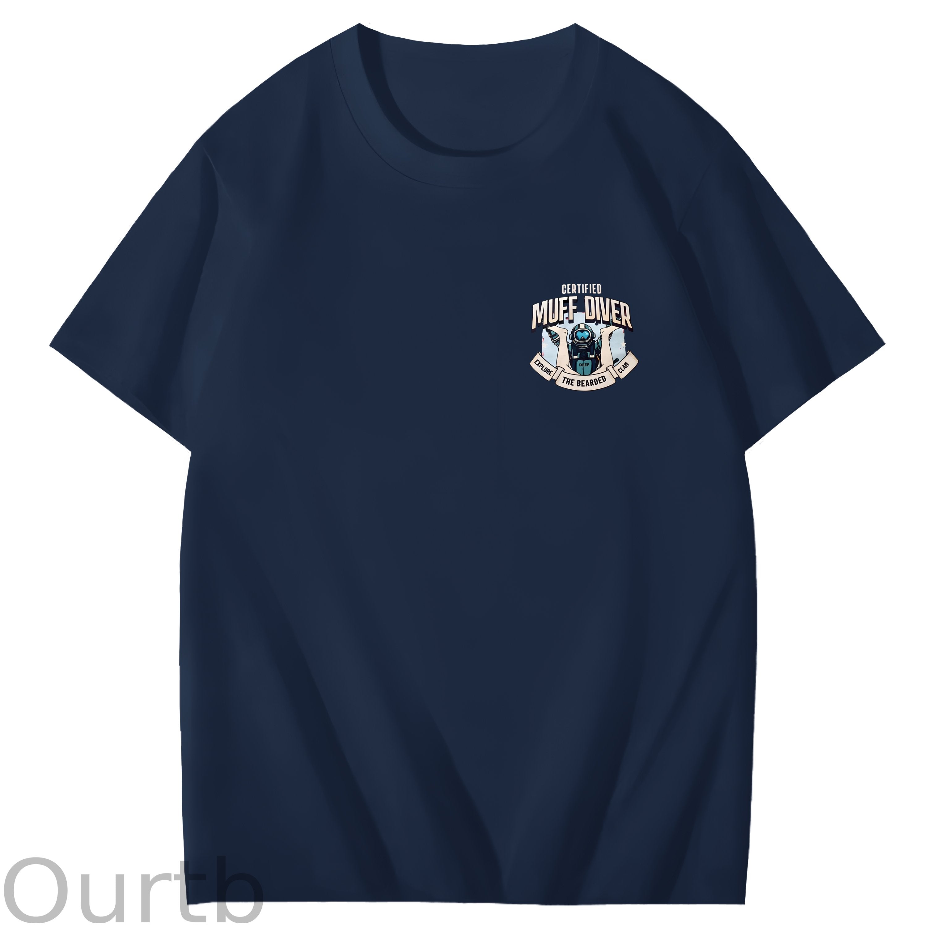 Certified Muff Diver Art Pattern Print T-Shirt