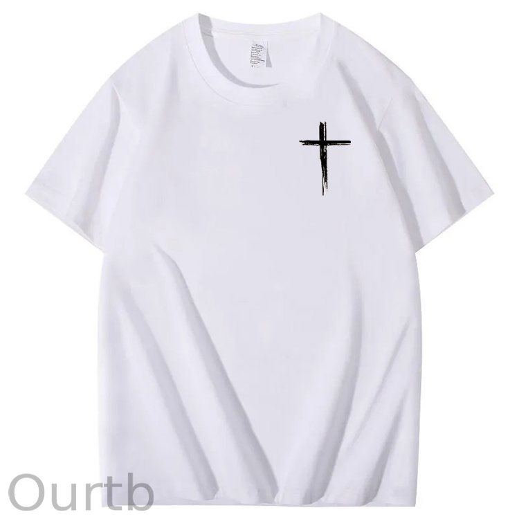 Jesus The Ultimate Pattern Printing Print Crew Neck T-Shirt