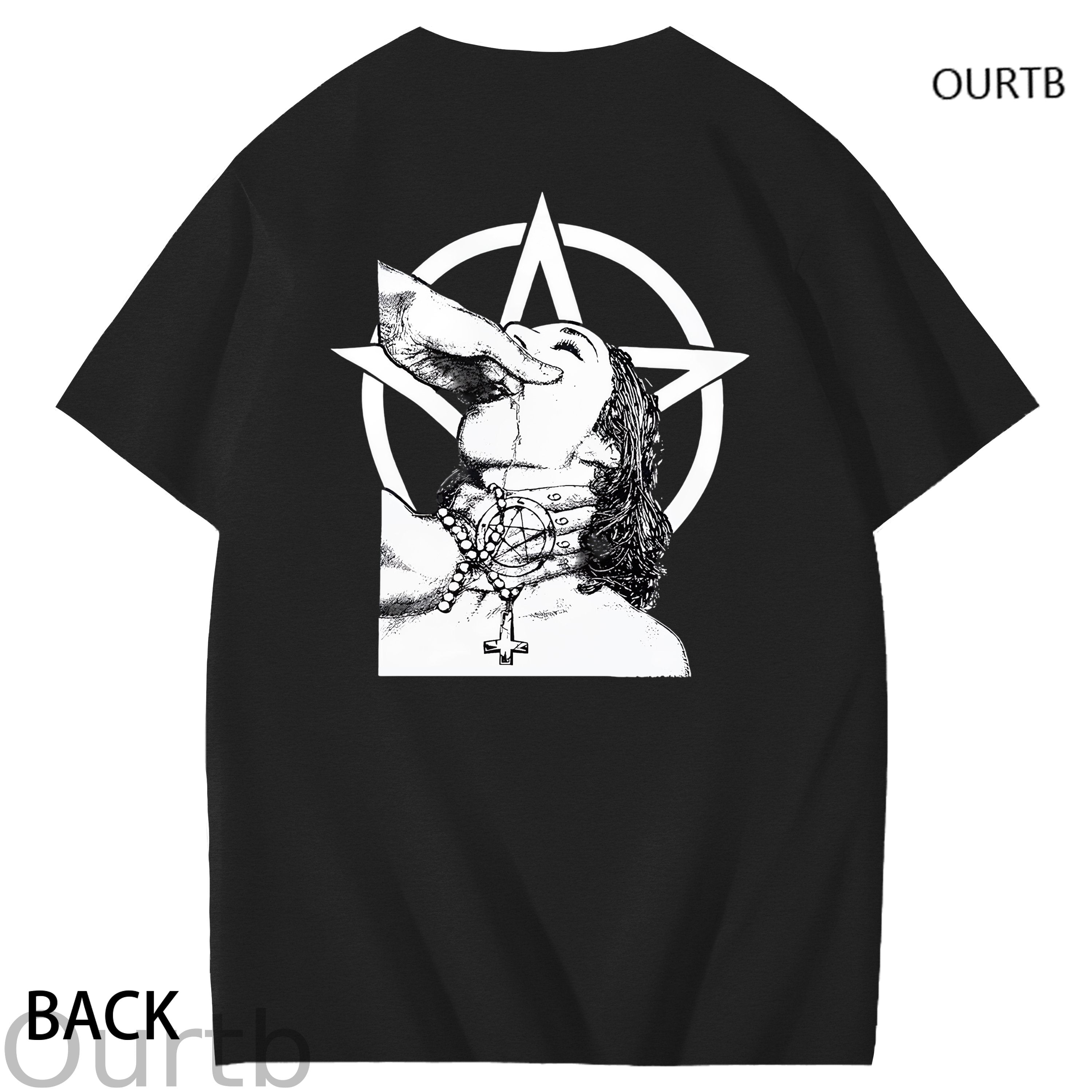 Haywood Satanic Nun Faith Funny Adult Art Pattern Print T-Shirt