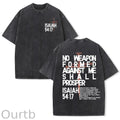 No Weapon Formed Against Me Christian Washed Cotton T-Shirt