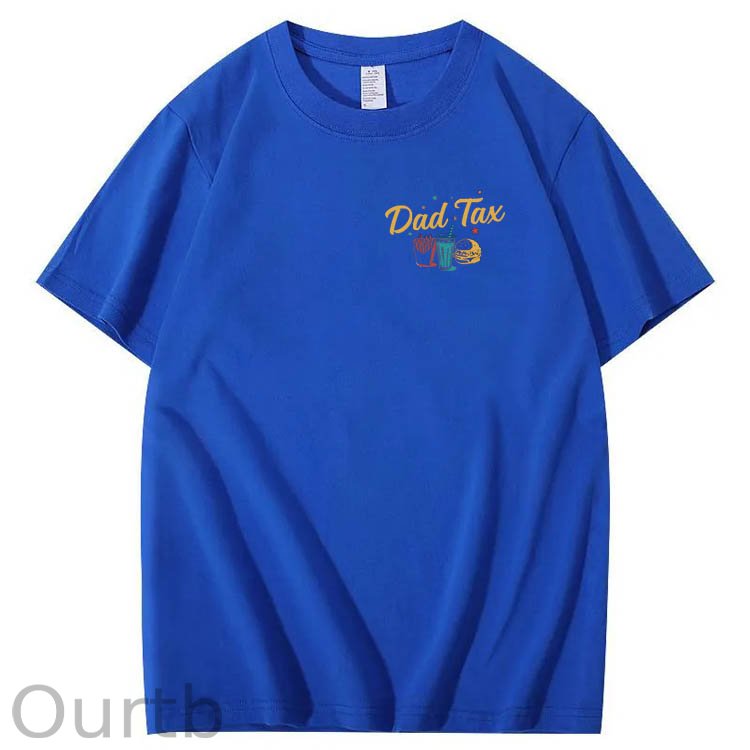 Official Dad Tax Pattern Print 100%Cotton T-Shirt