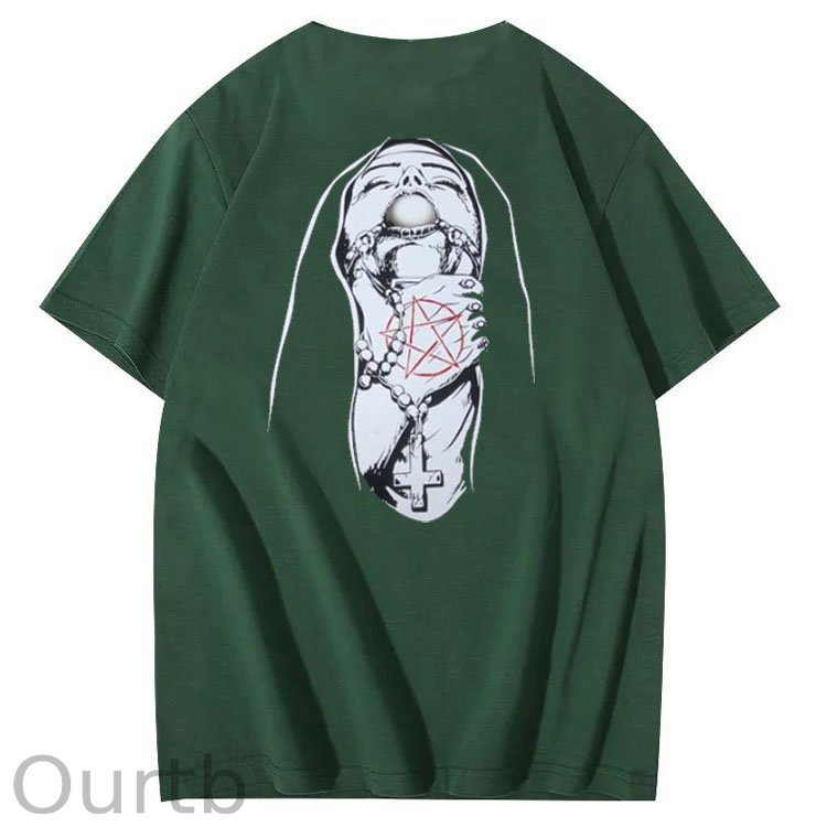 Save Me Pattern Crew Neck T-Shirt