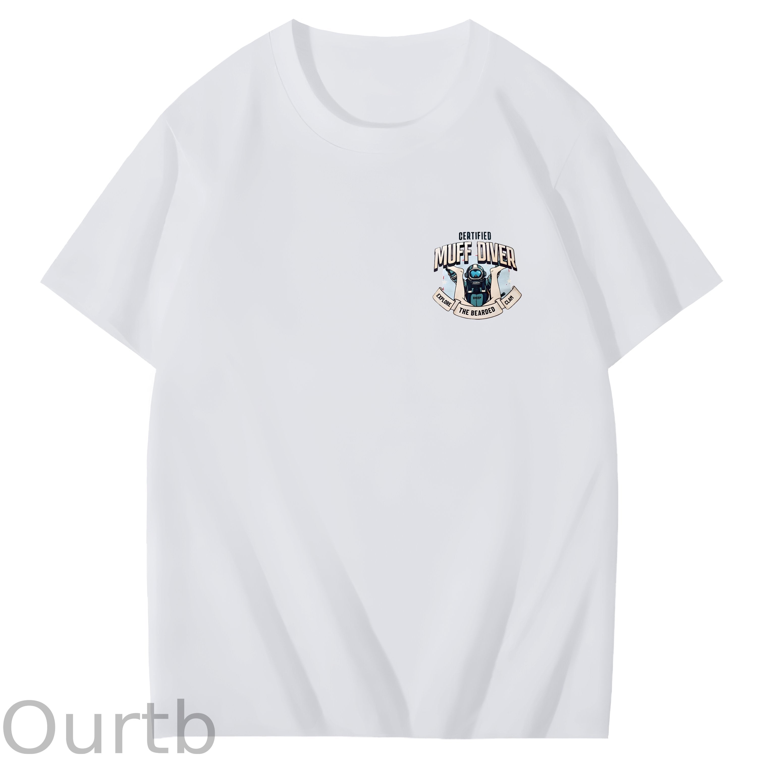 Certified Muff Diver Art Pattern Print T-Shirt