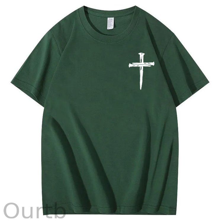 Bring Up My Past Jesus Pattern Print Crew Neck T-Shirt