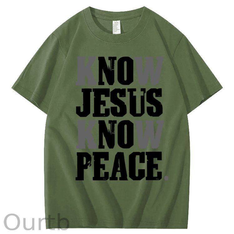Know Jesus Know Peace 100% Cotton T-Shirt