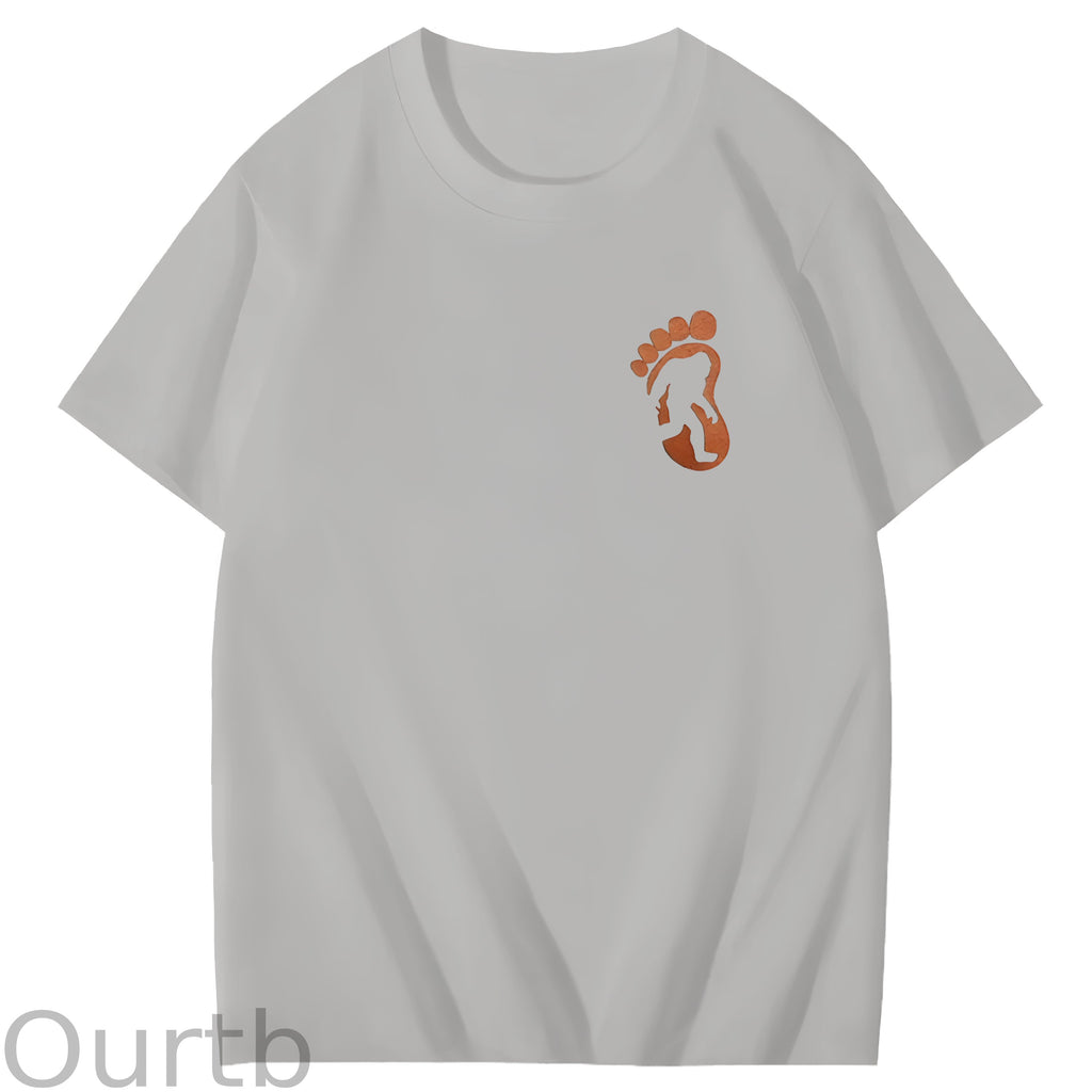 Bigfoot Grabbed My Weiner Art Pattern Print T-Shirt
