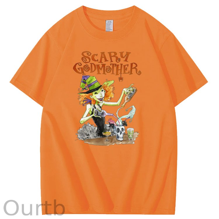 Halloween Godmother Pattern  Print 100%Cotton T-Shirt