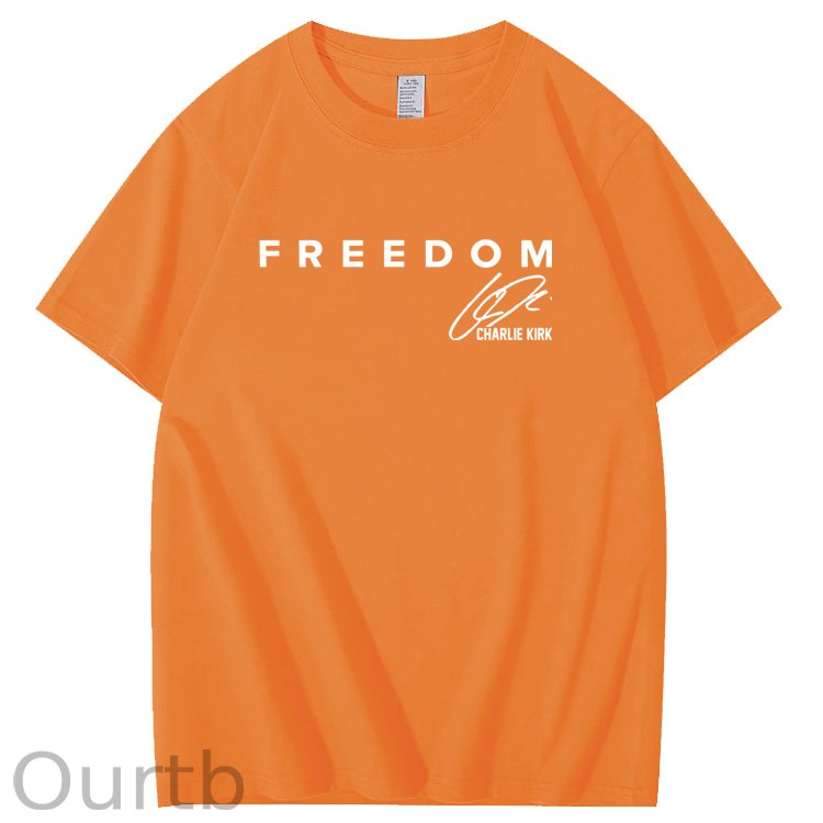 Freedom Pattern100% Cotton T-Shirt