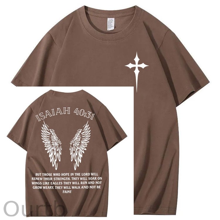 ISAIAH 40:31 Pattern 100&Cotton Print T-Shirt