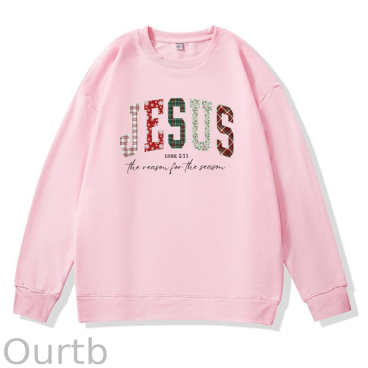 Jesus Pattern 100% 300g CottonCrew Neck Sweatshirt