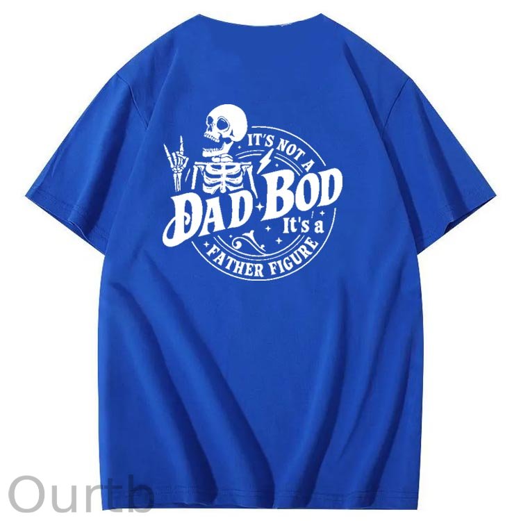 Dad Boo Pattern Print 100%Cotton T-Shirt